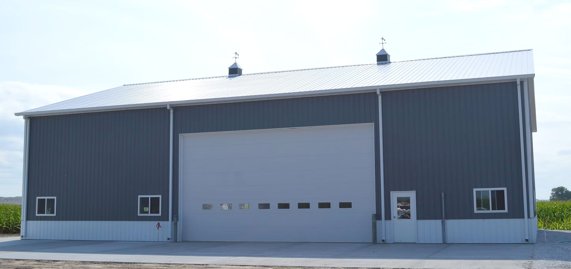Overhead Garage Door on Ag Building